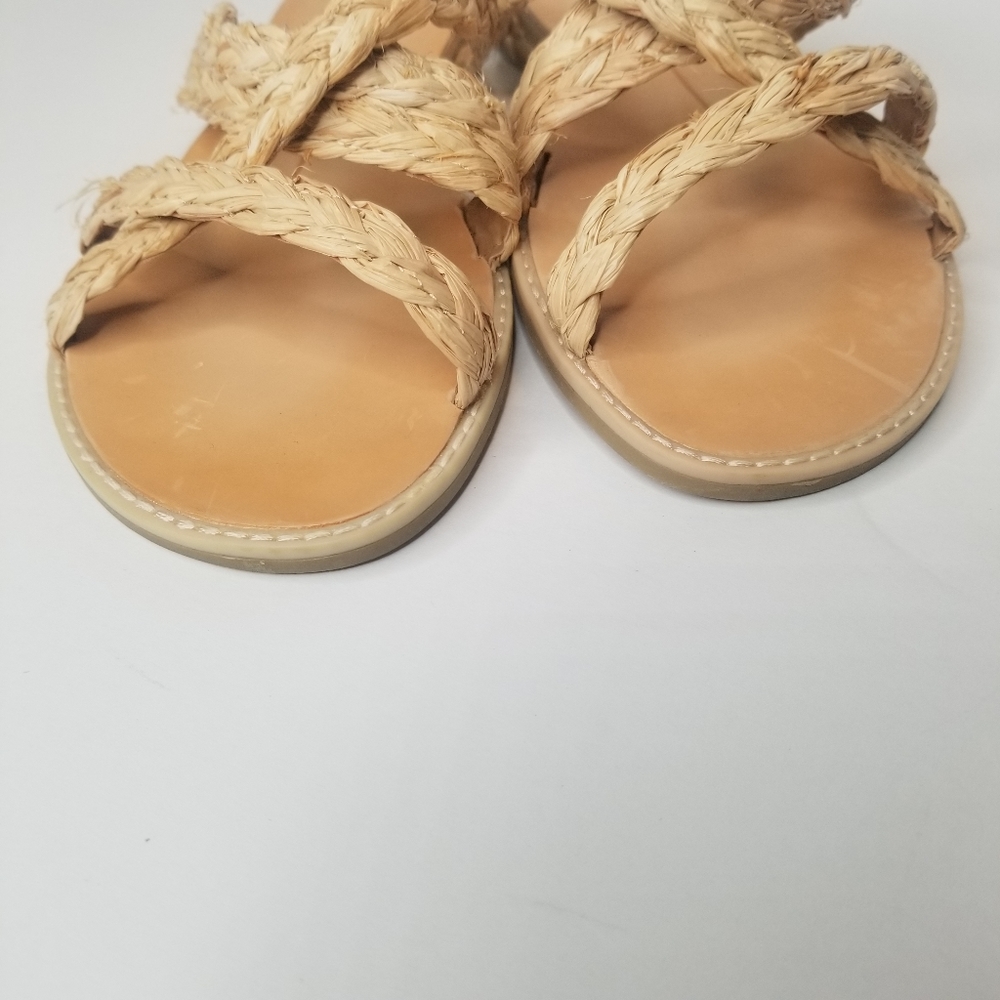 DOLCE VITA Nebi Woven Raffia Slide Braided Strap Sandal - Picture 4 of 8